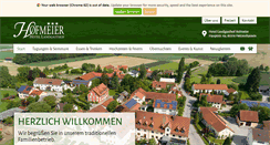 Desktop Screenshot of hotel-hofmeier.de