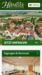 Mobile Screenshot of hotel-hofmeier.de